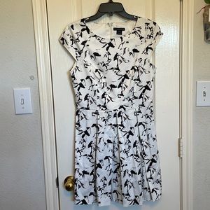 French Connection Black and White Horse Print Dress